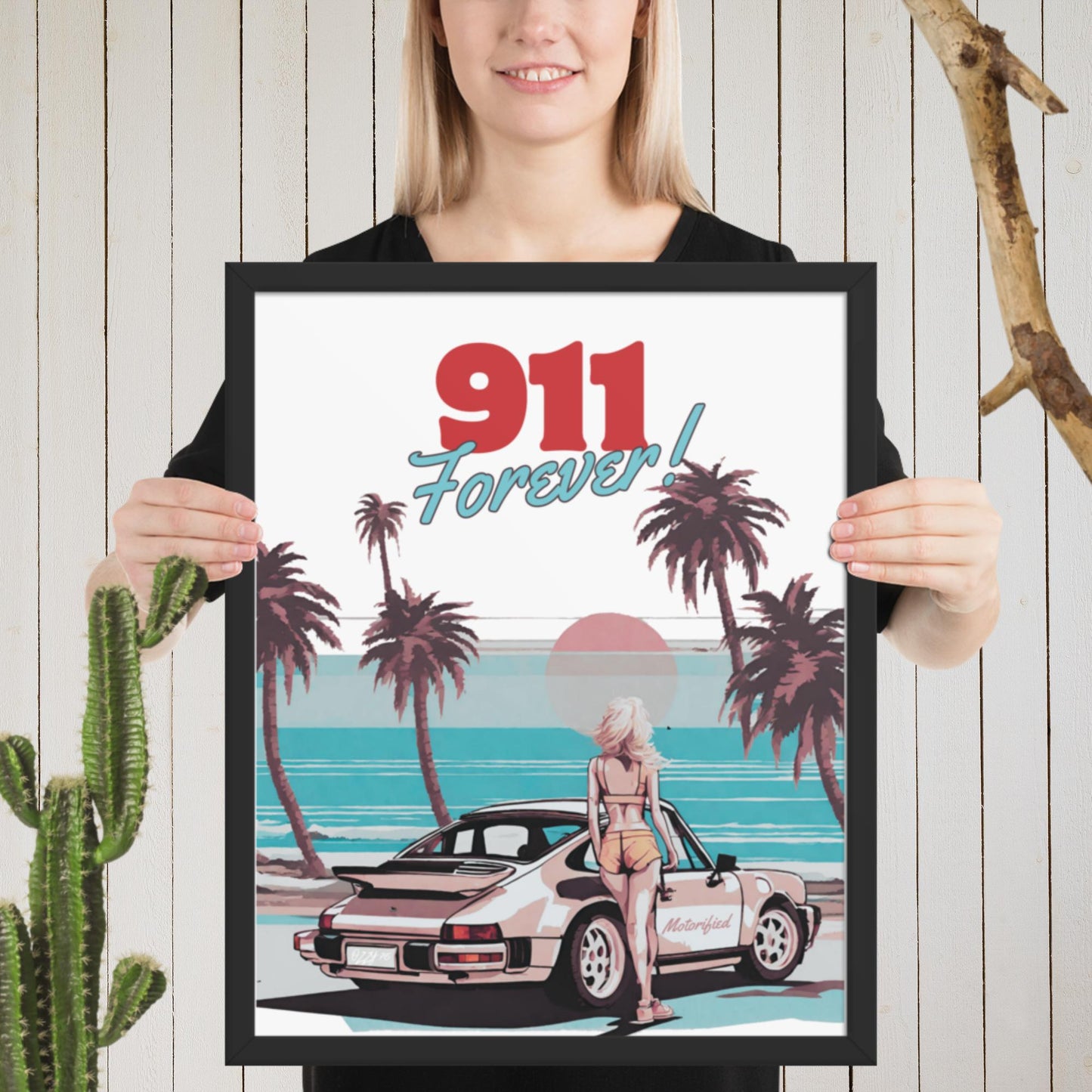 Porsche 911 Forever Framed Poster