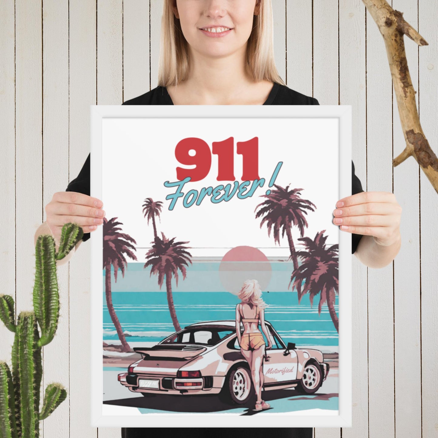 Porsche 911 Forever Framed Poster