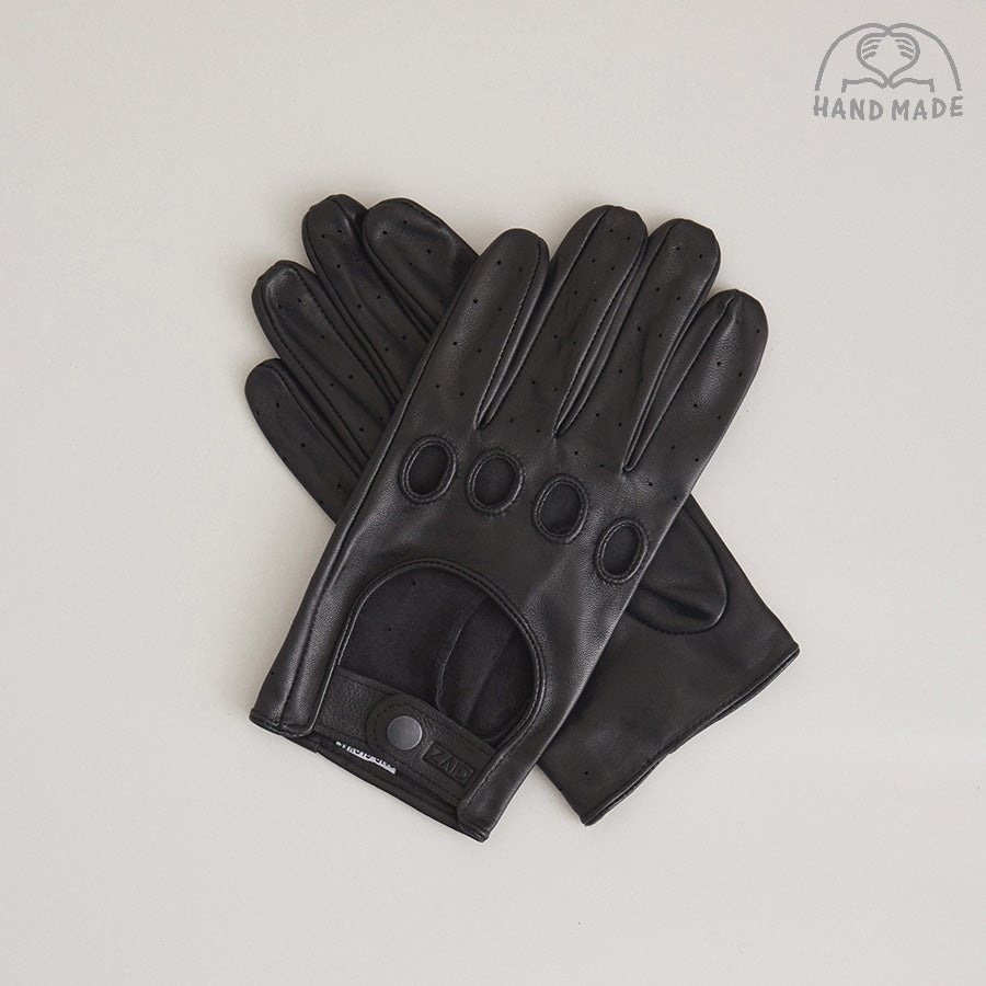 Leather Driving Gloves - Black