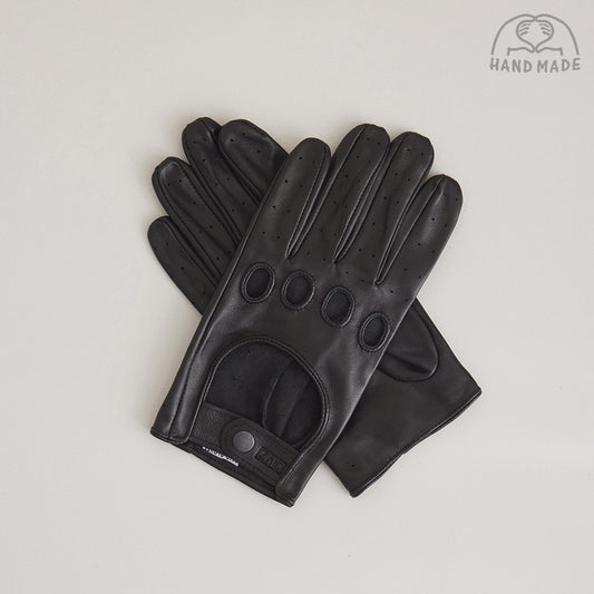 Leather Driving Gloves - Black