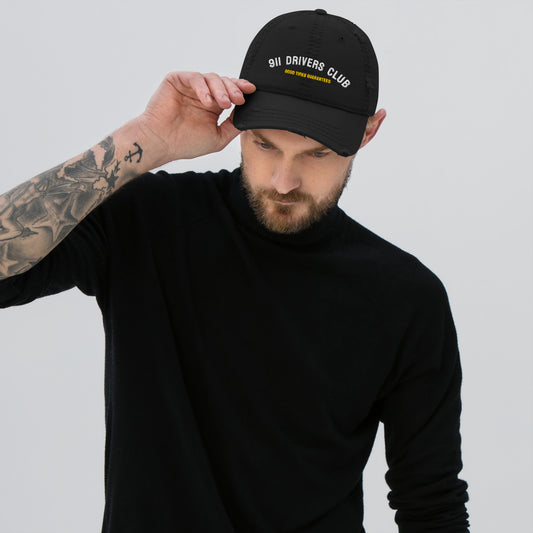 911 Drivers Club Distressed Hat