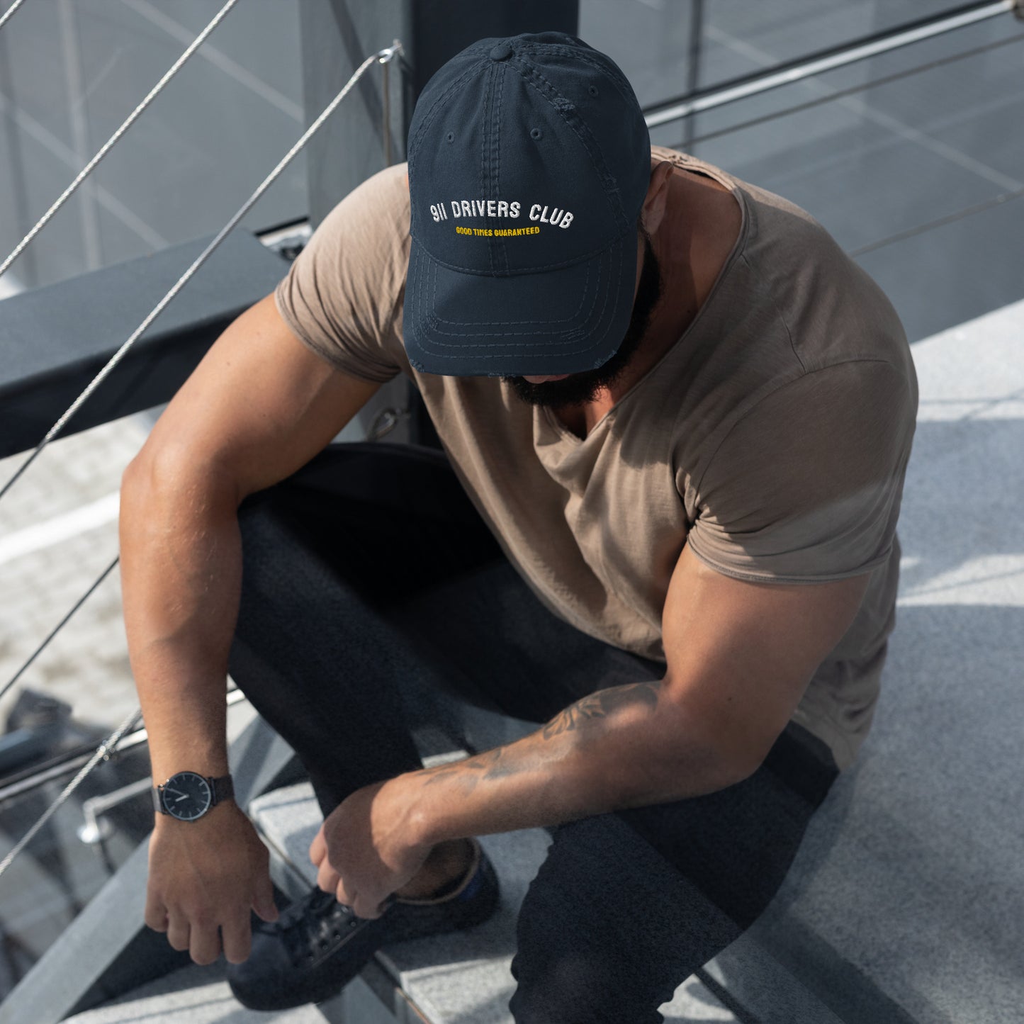 911 Drivers Club Distressed Hat