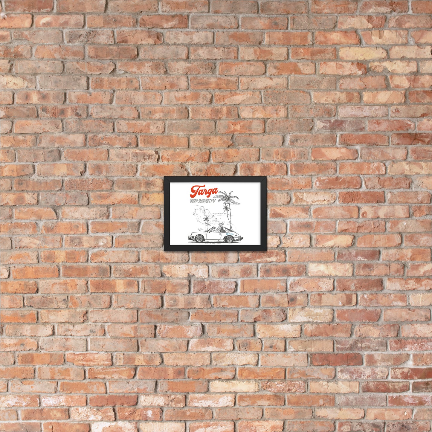 Porsche 911 Targa Framed Poster