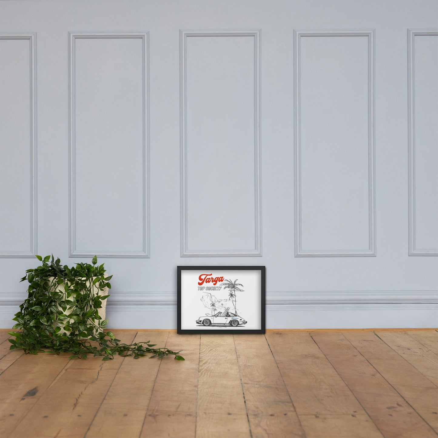 Porsche 911 Targa Framed Poster