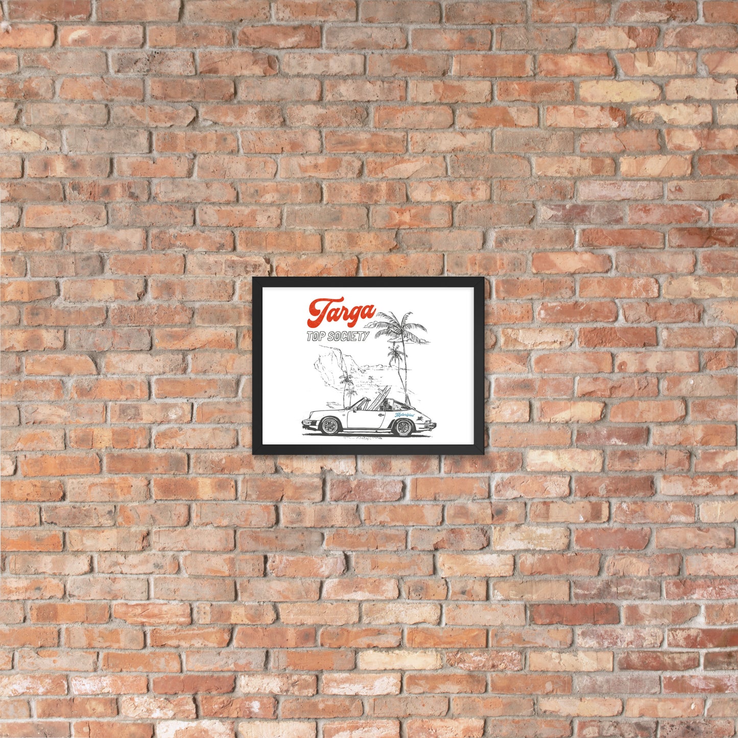 Porsche 911 Targa Framed Poster