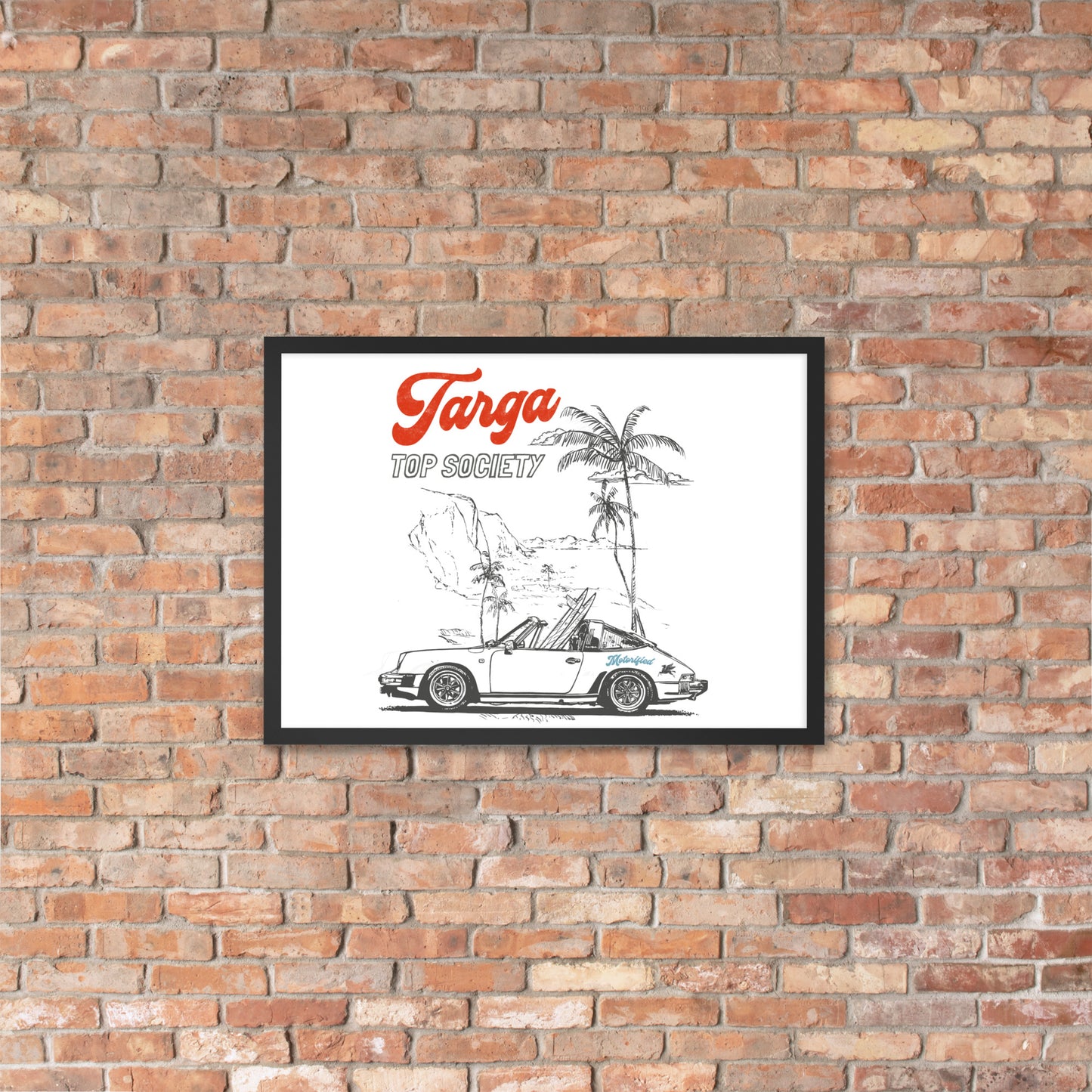 Porsche 911 Targa Framed Poster
