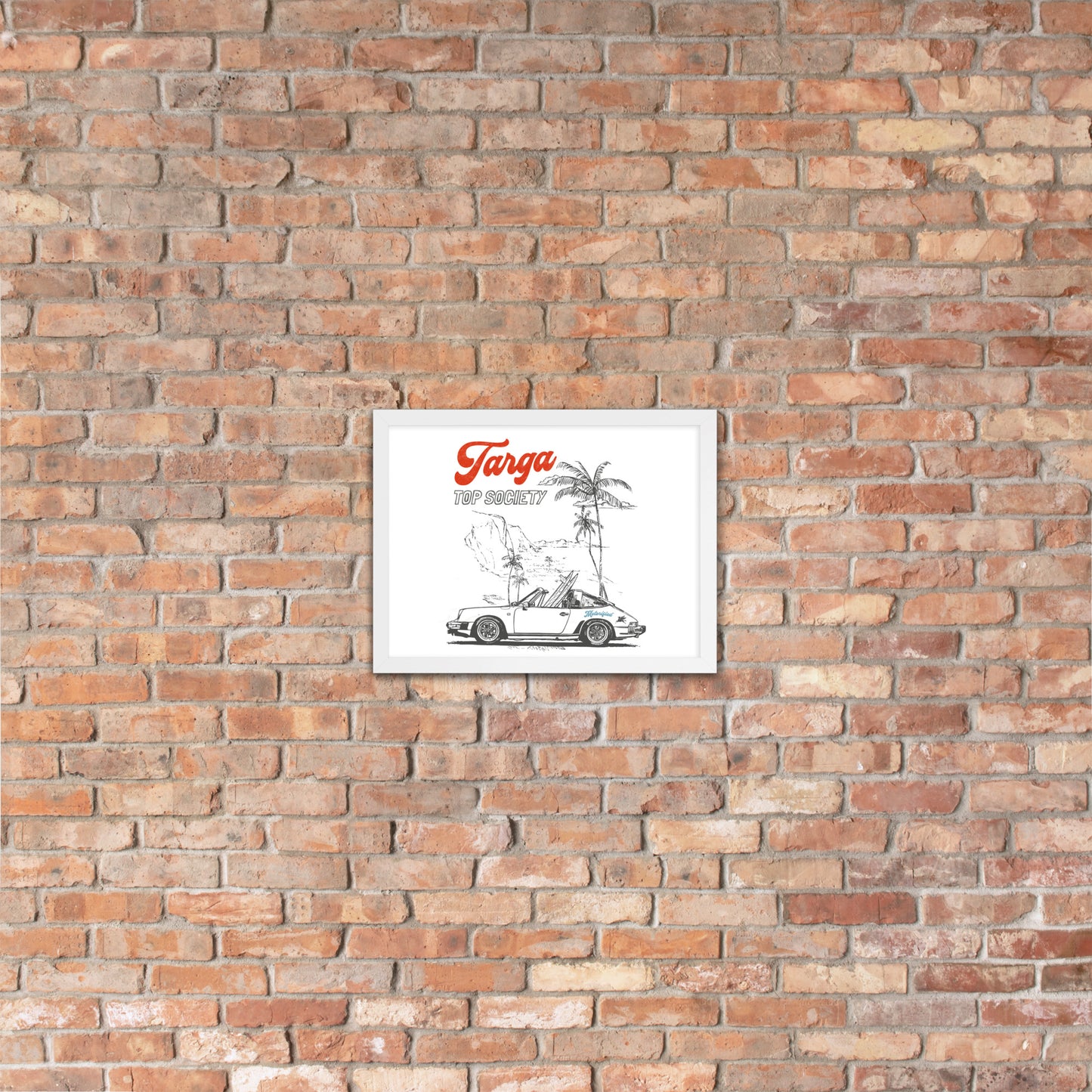 Porsche 911 Targa Framed Poster