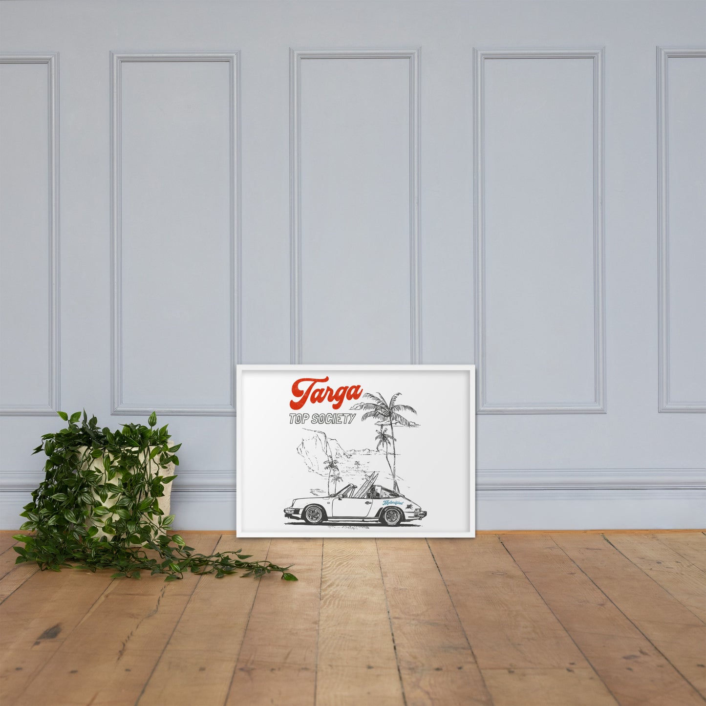 Porsche 911 Targa Framed Poster