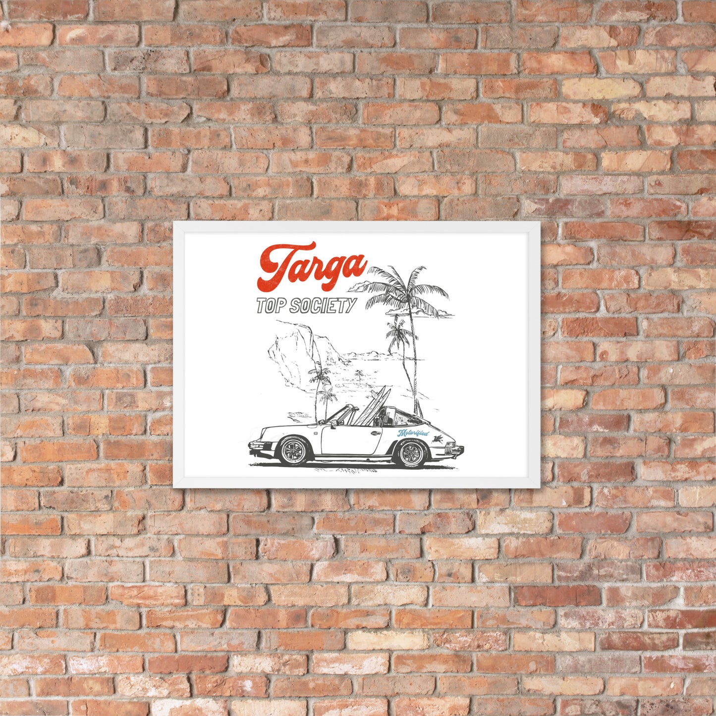 Porsche 911 Targa Framed Poster