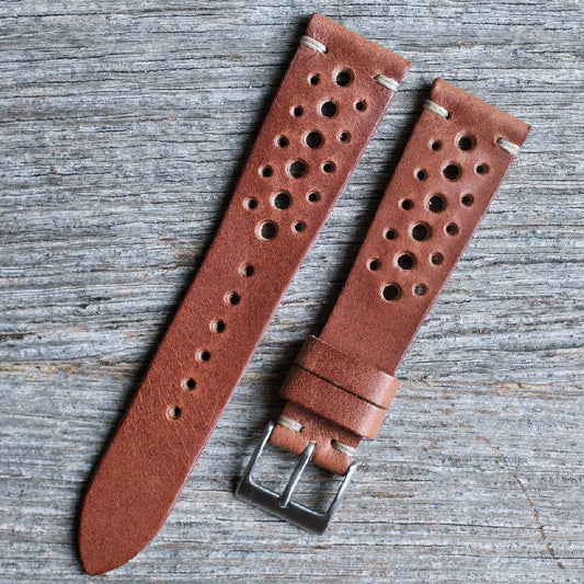 Leather Racing Watch Strap