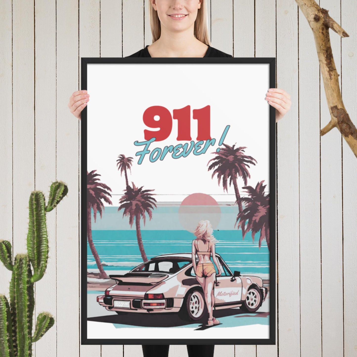 Porsche 911 Forever Framed Poster