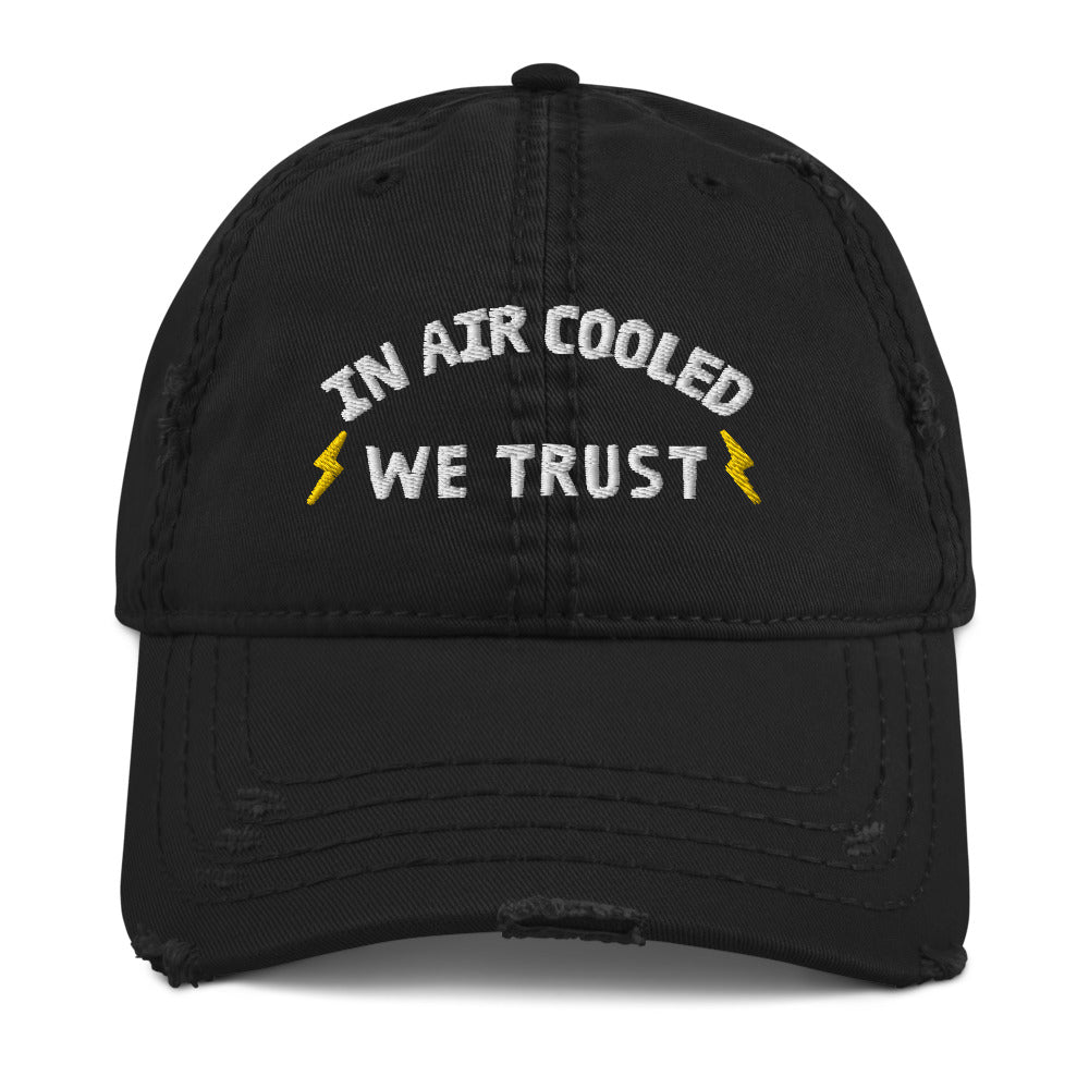 In Air Cooled We Trust - Distressed Hat - motorified